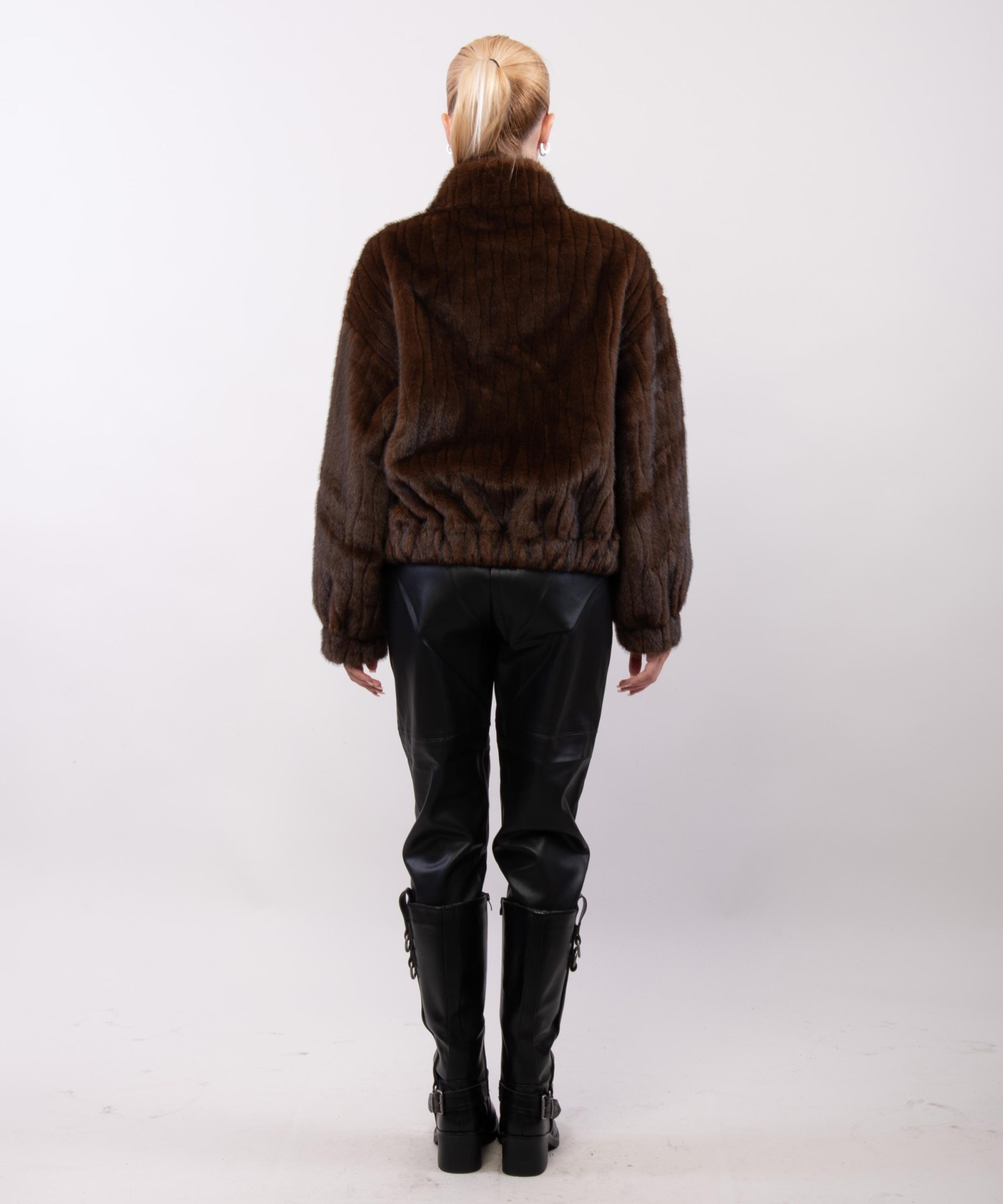 Giacca Bomber im Pelliccia