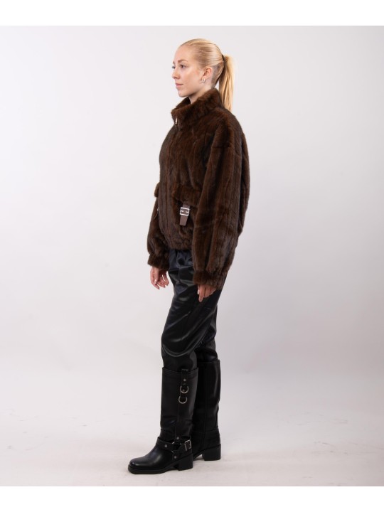 Giacca Bomber im Pelliccia