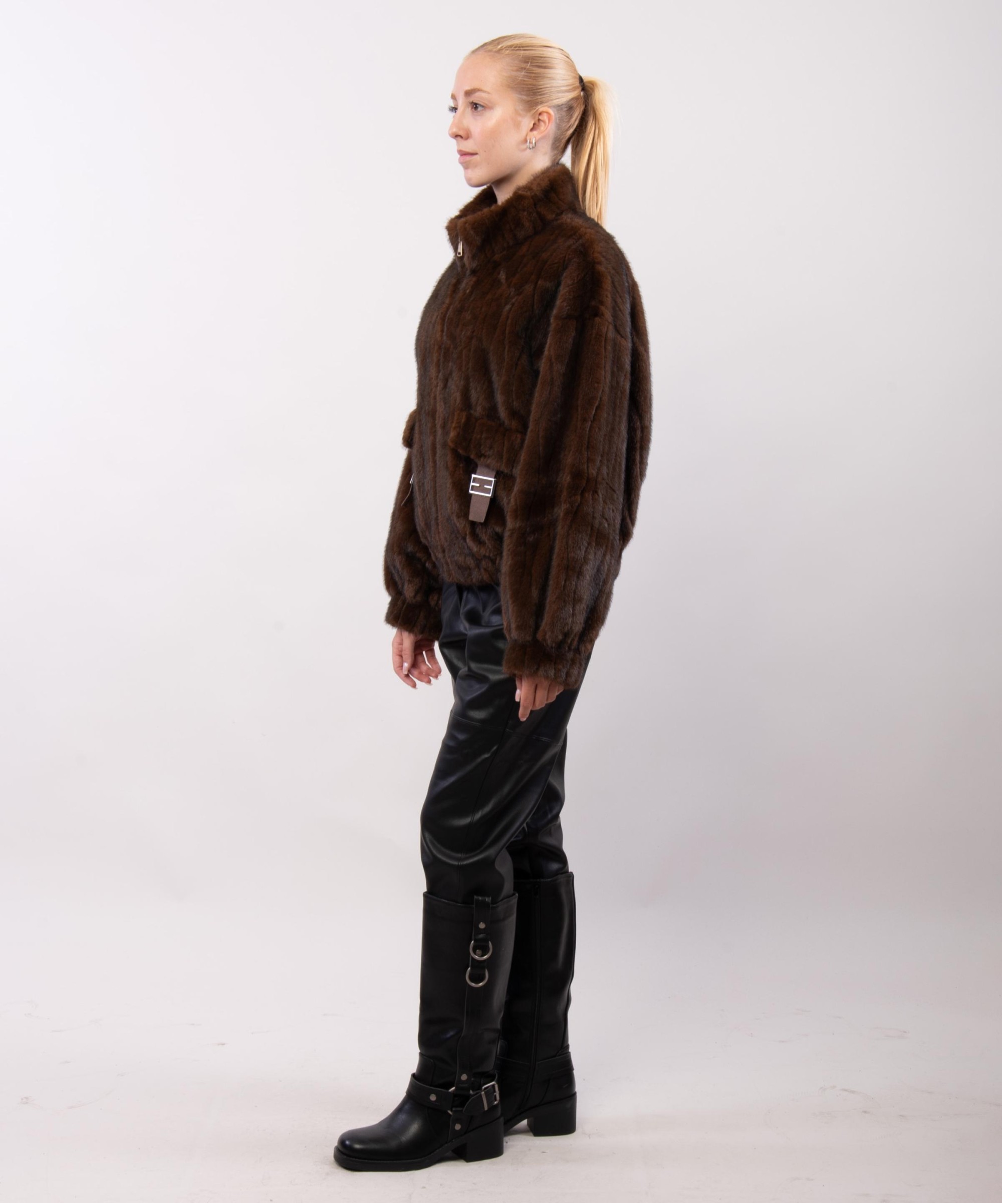 Giacca Bomber im Pelliccia