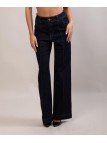 Jeans dritto con cucitura verticale