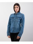 Camicia di jeans scura
