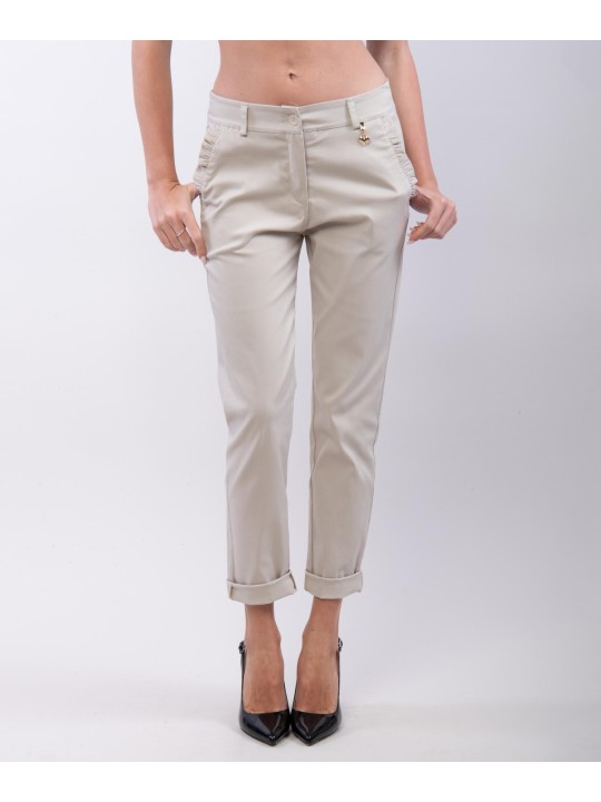 Pantaloni con Ruches alle tasche