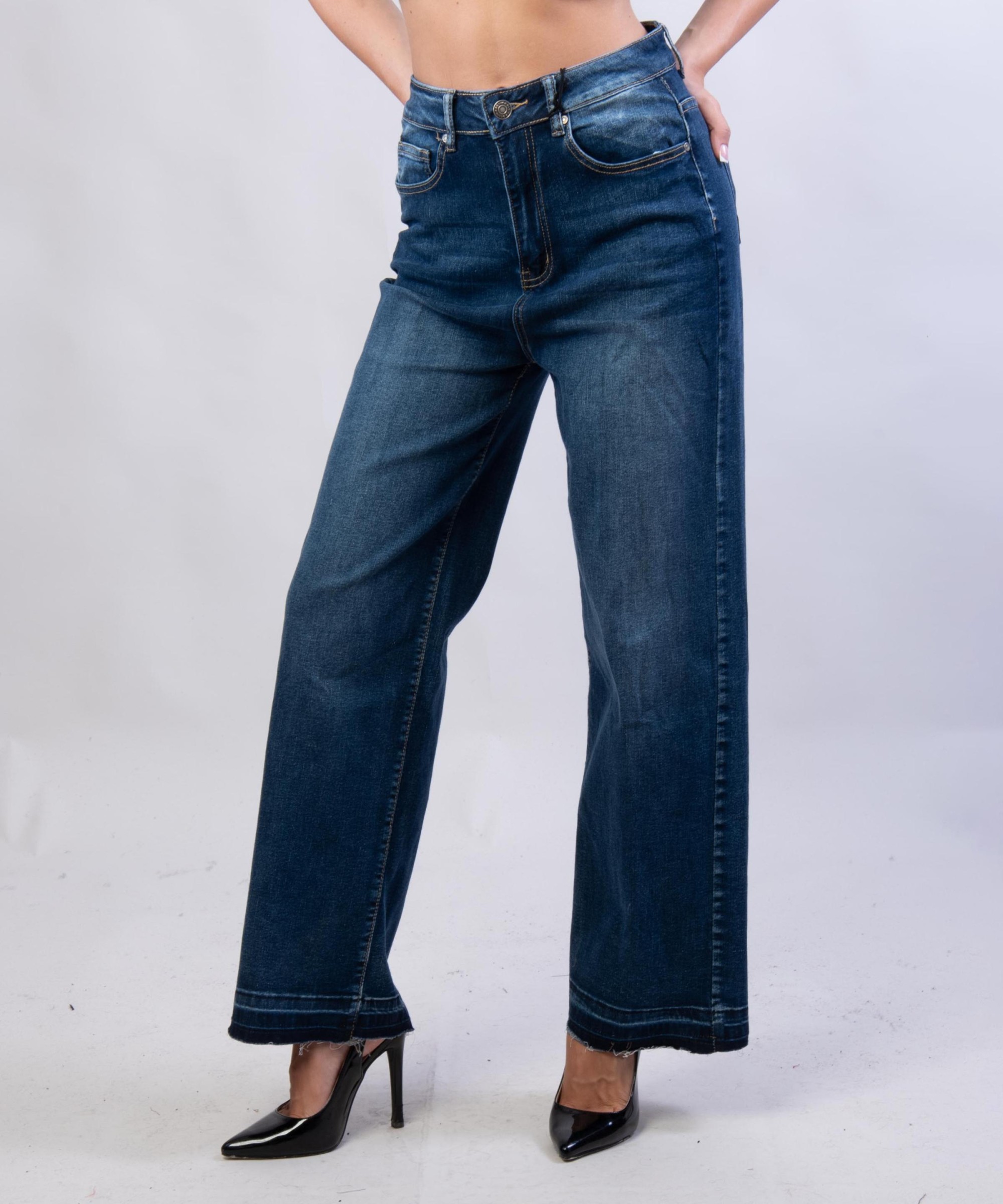 Pantaloni Jeans a Palazzo