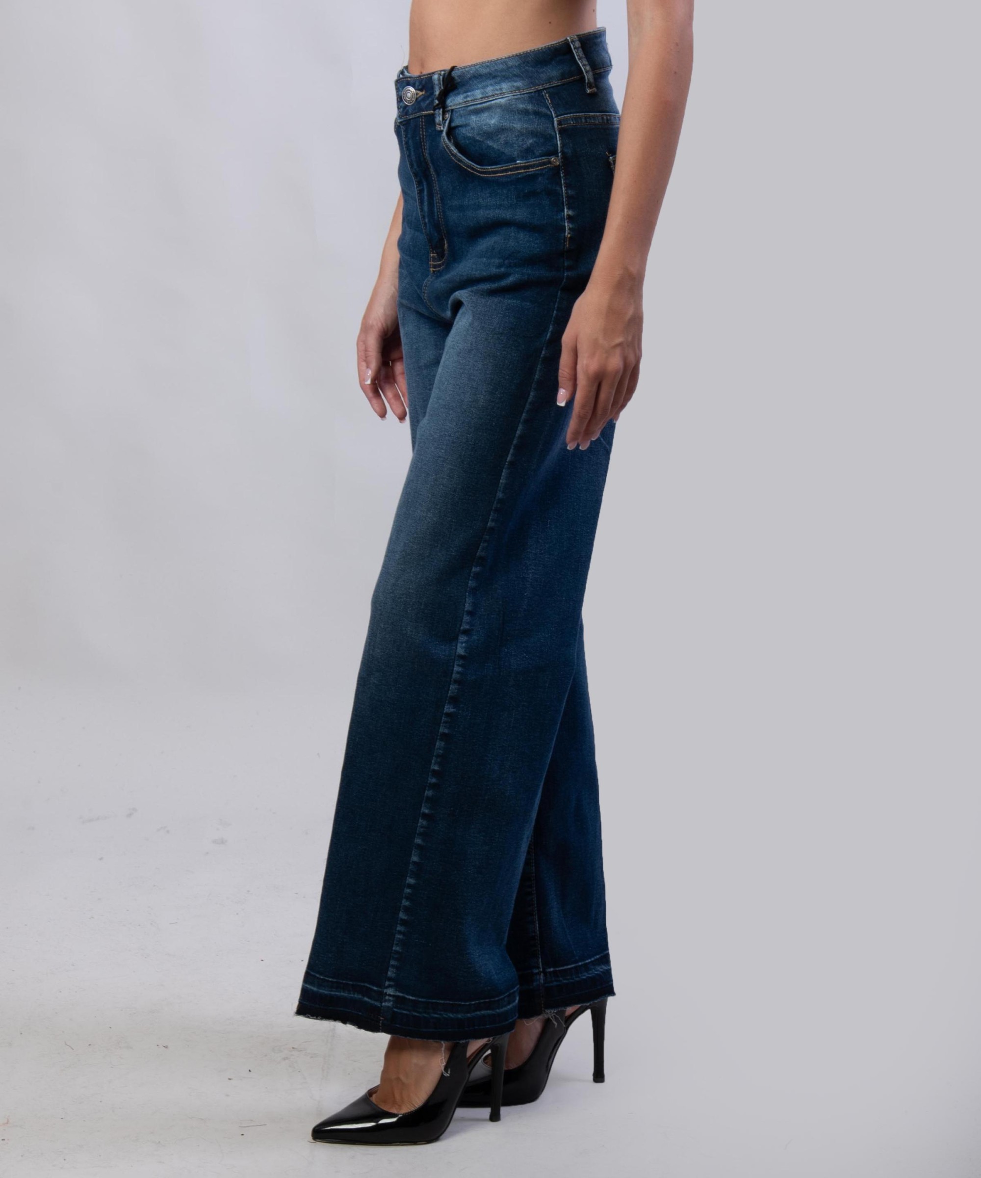 Pantaloni Jeans a Palazzo