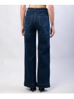 Jeans a palazzo con tasche frontali