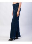 Jeans a palazzo con tasche frontali