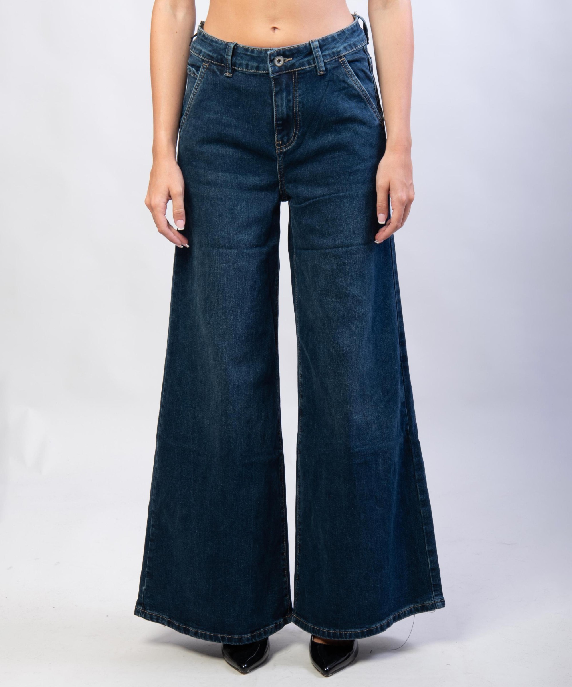 Pantaloni Jeans a Palazzo