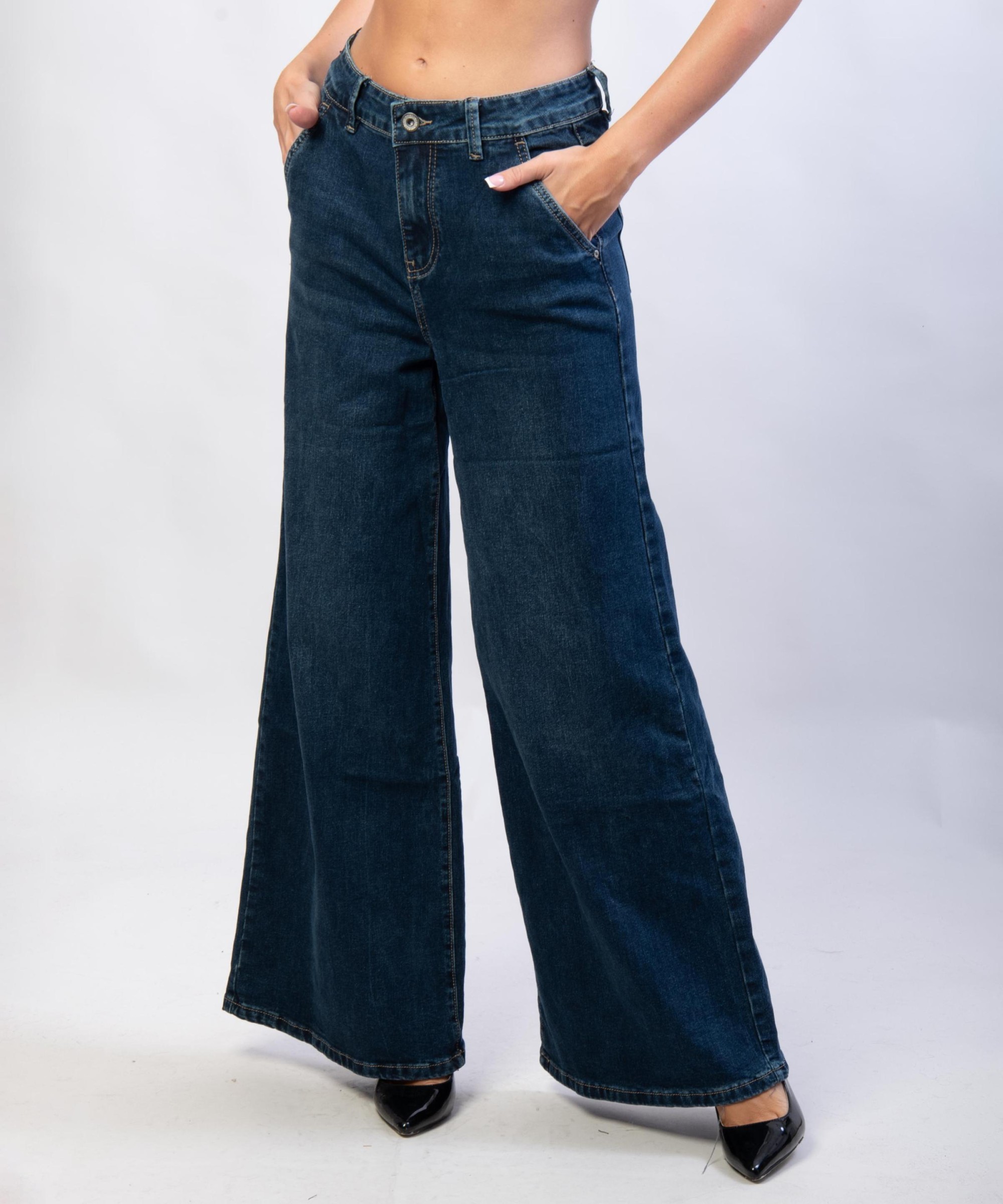 Pantaloni Jeans a Palazzo