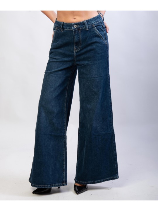 Pantaloni Jeans a Palazzo