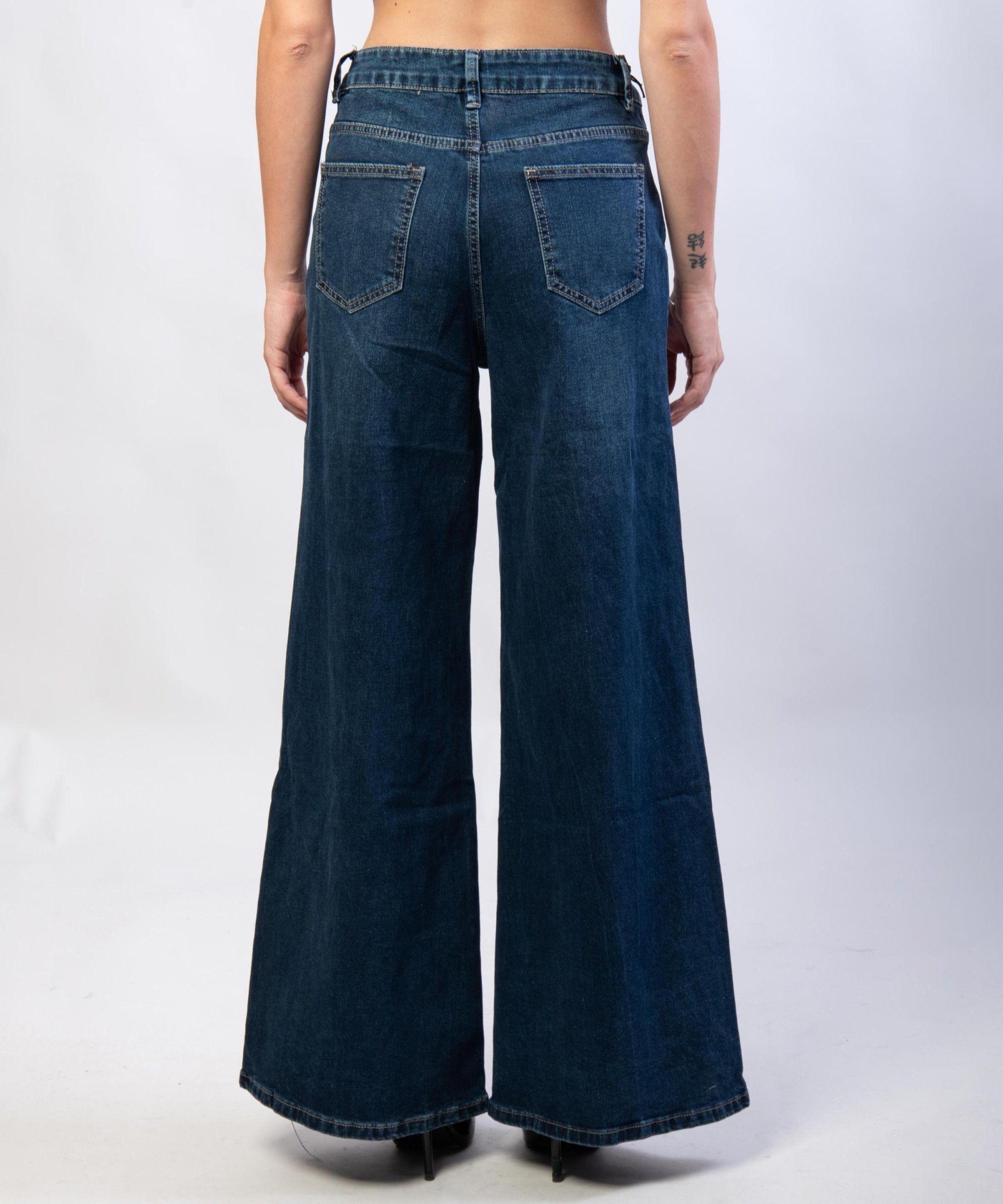 Pantaloni Jeans a Palazzo