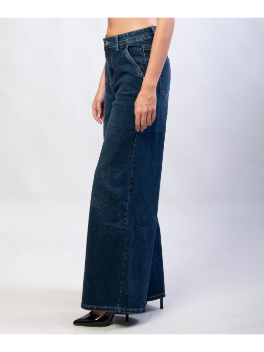 Pantaloni Jeans a Palazzo