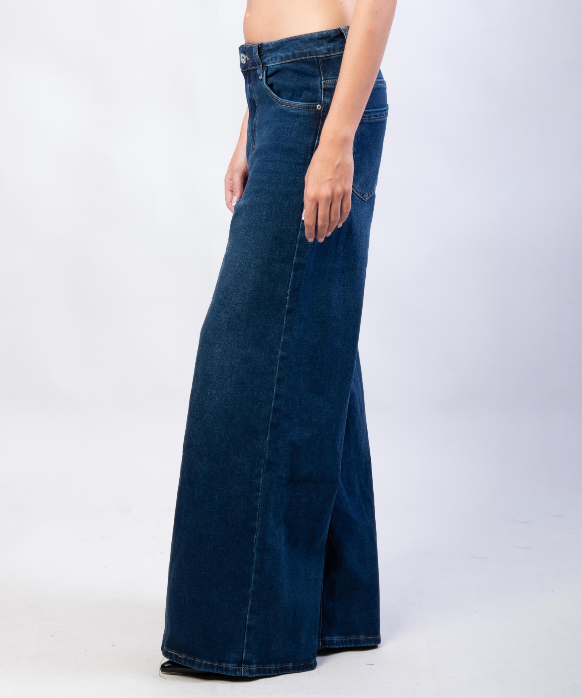 Pantaloni Jeans a Palazzo