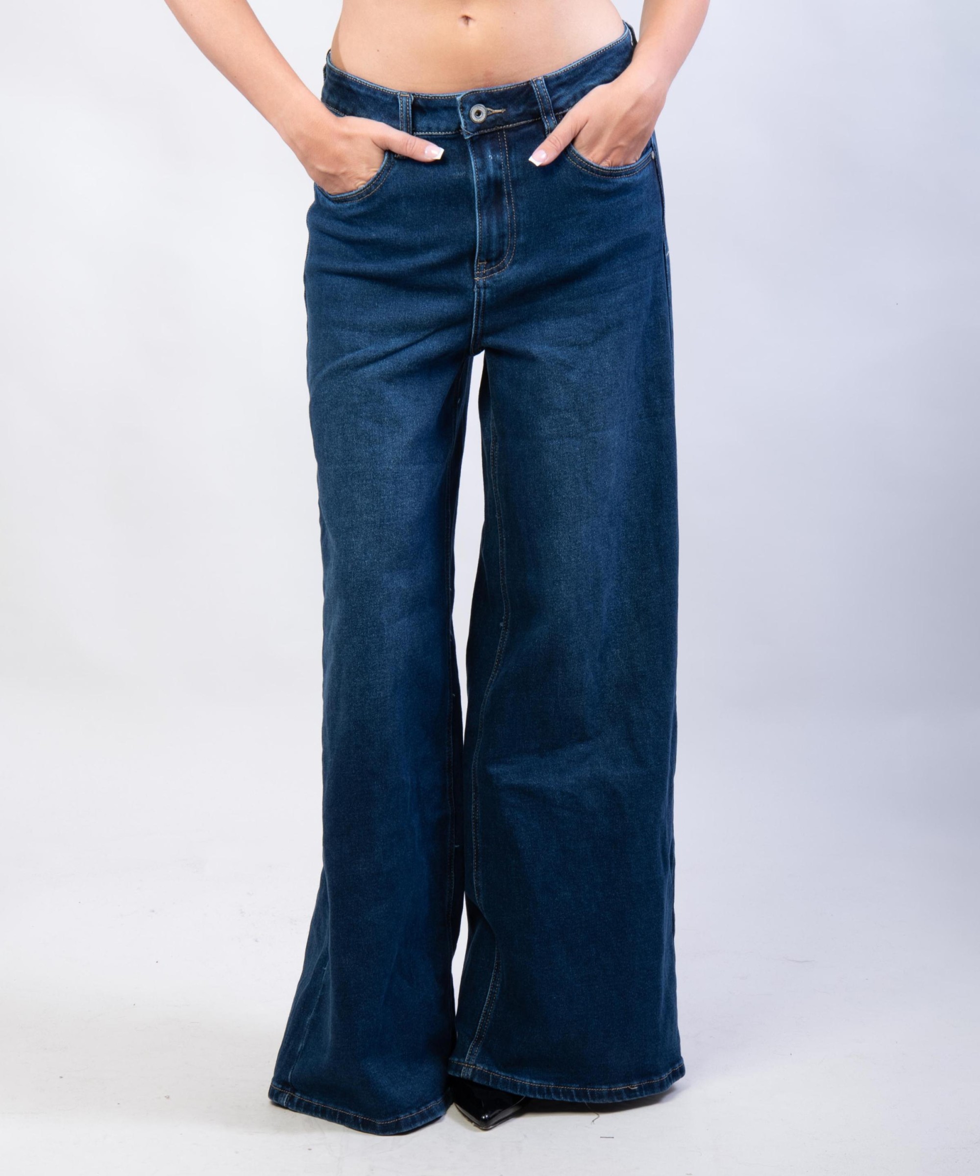 Pantaloni Jeans a Palazzo