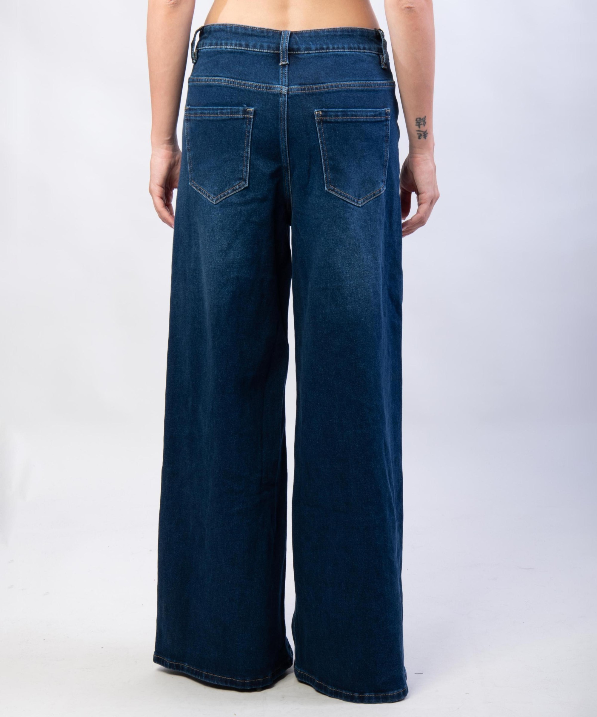 Pantaloni Jeans a Palazzo