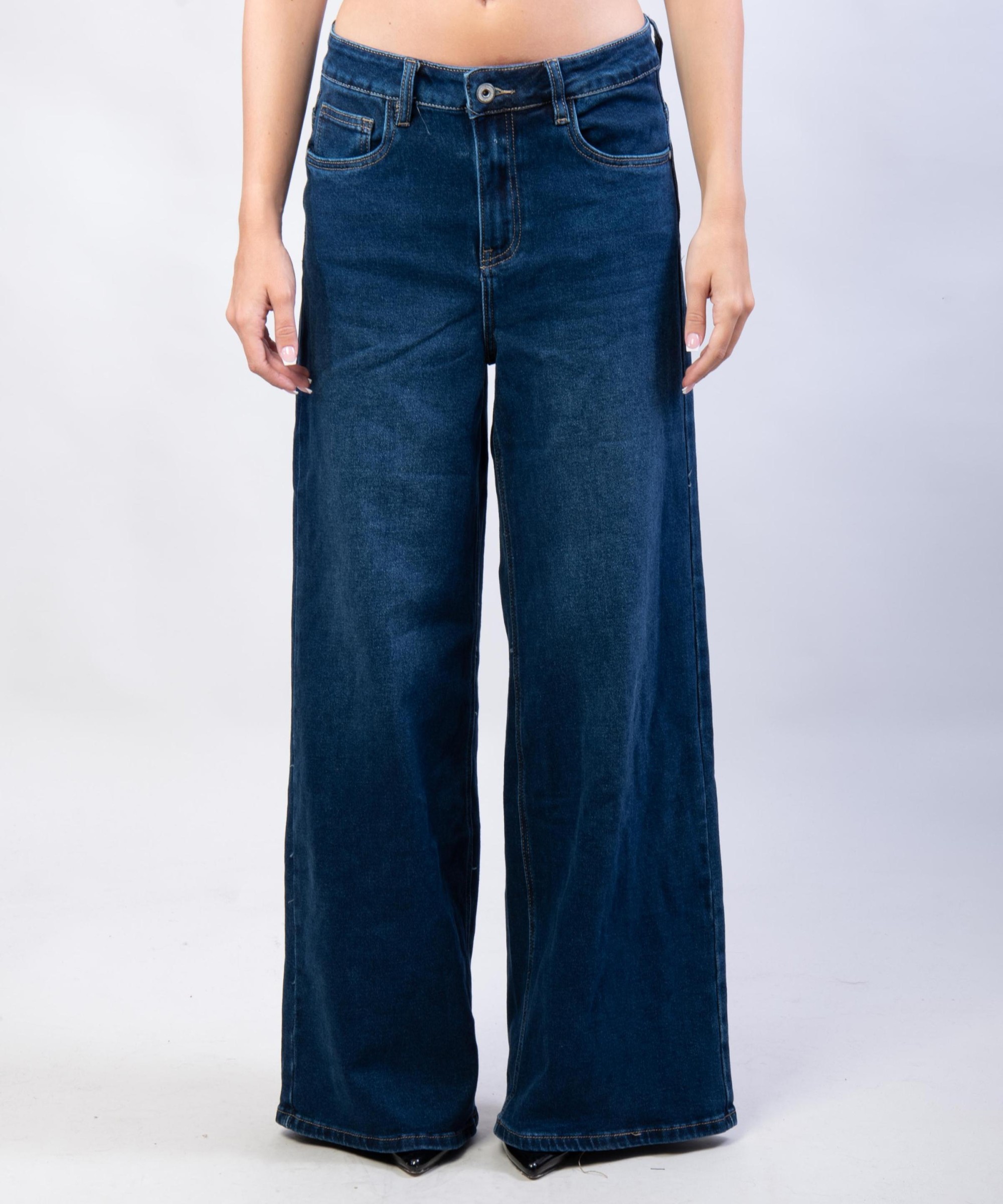 Pantaloni Jeans a Palazzo