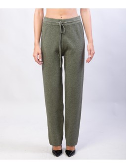 Pantaloni a palazzo in maglia