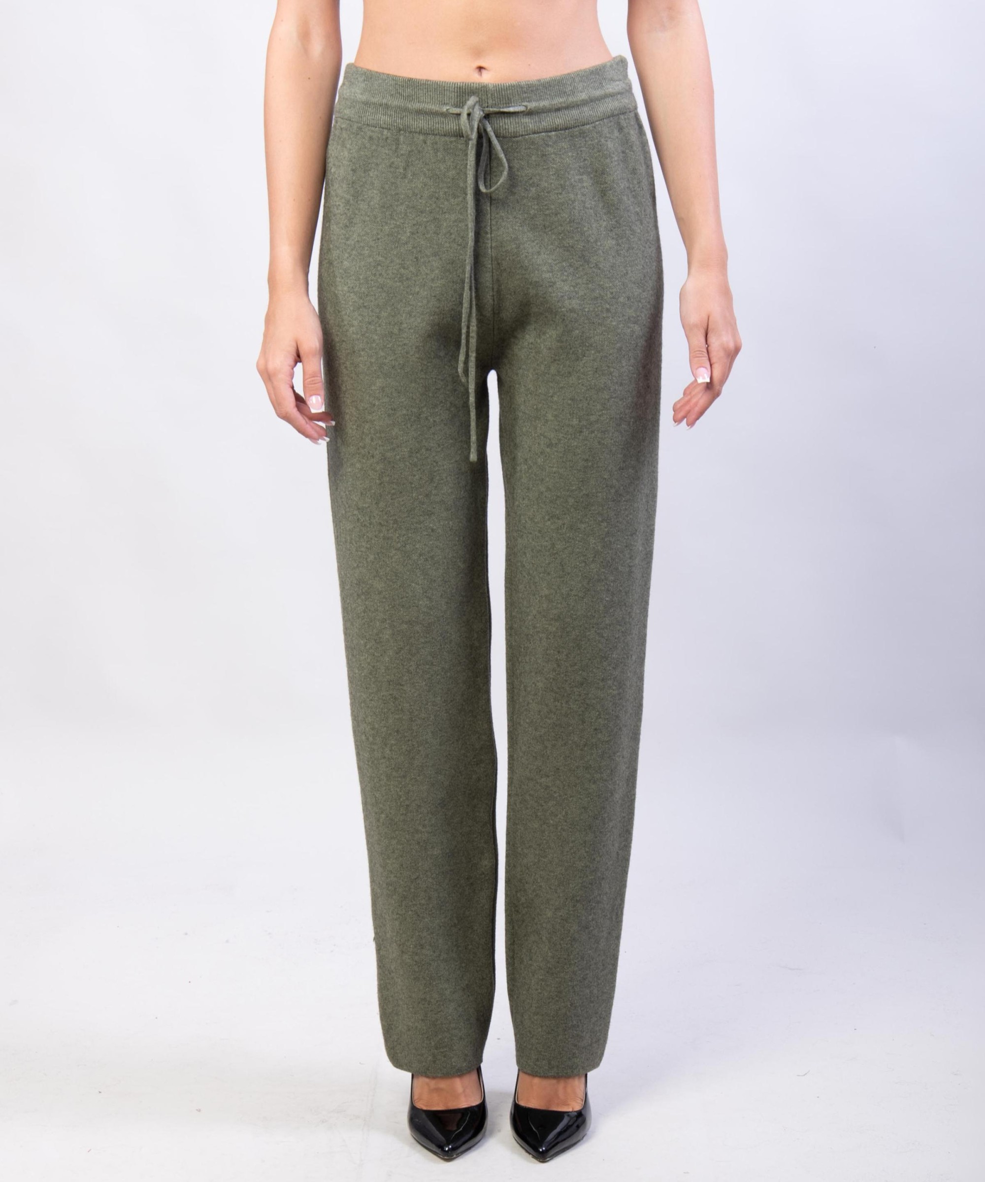 Pantaloni a palazzo in maglia