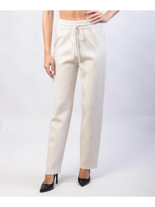 Pantaloni a palazzo in maglia