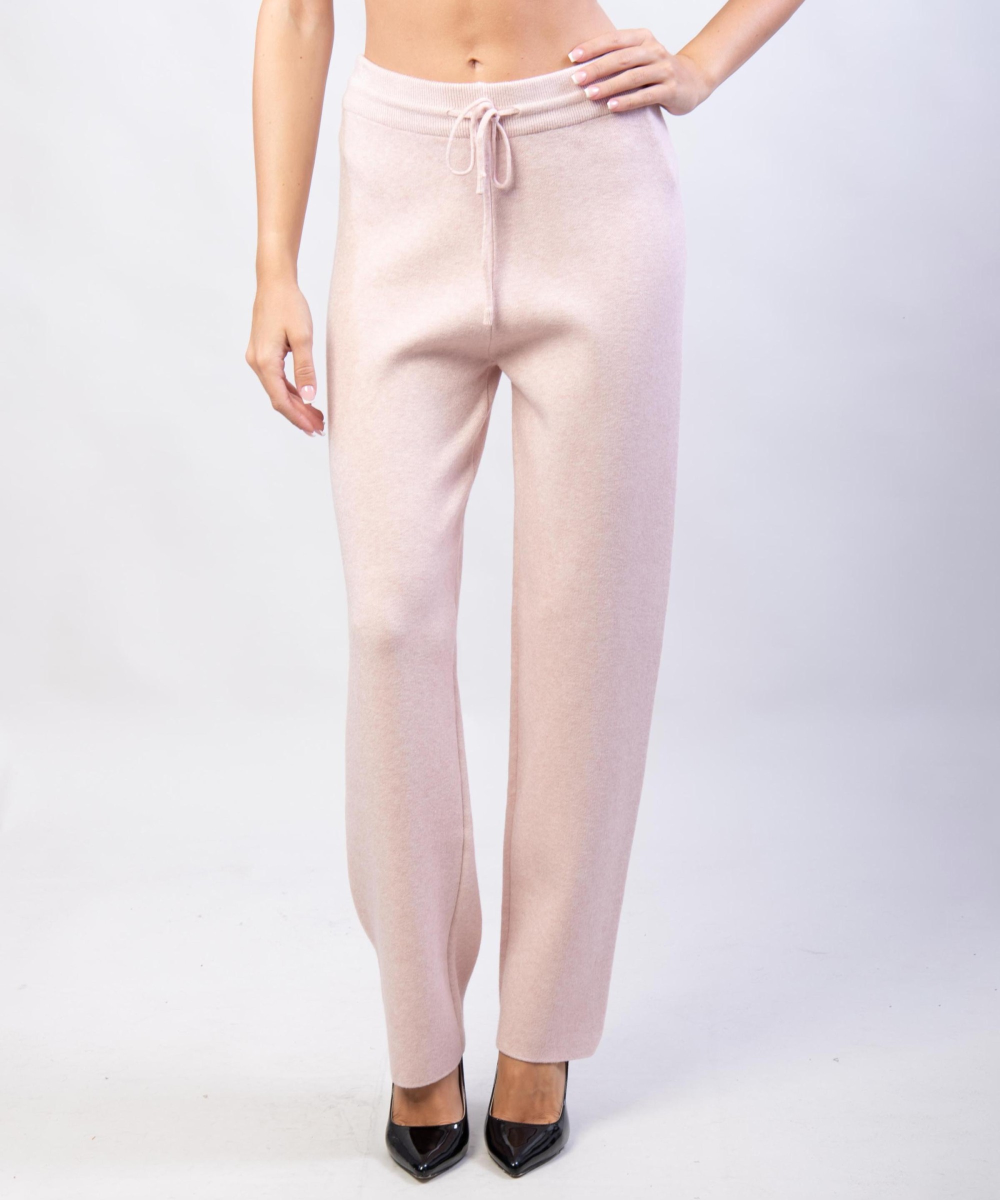Pantaloni a palazzo in maglia