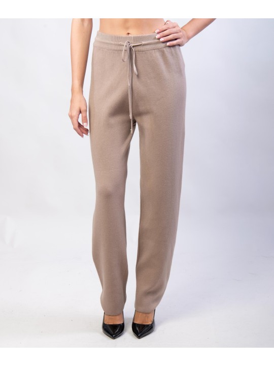 Pantaloni a palazzo in maglia