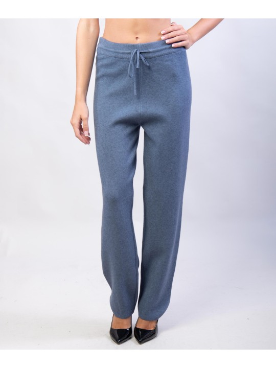 Pantaloni a palazzo in maglia