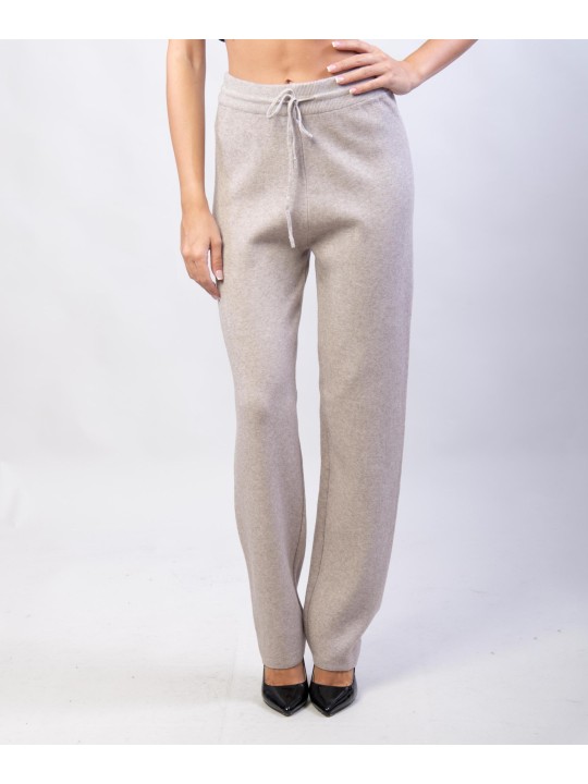 Pantaloni a palazzo in maglia