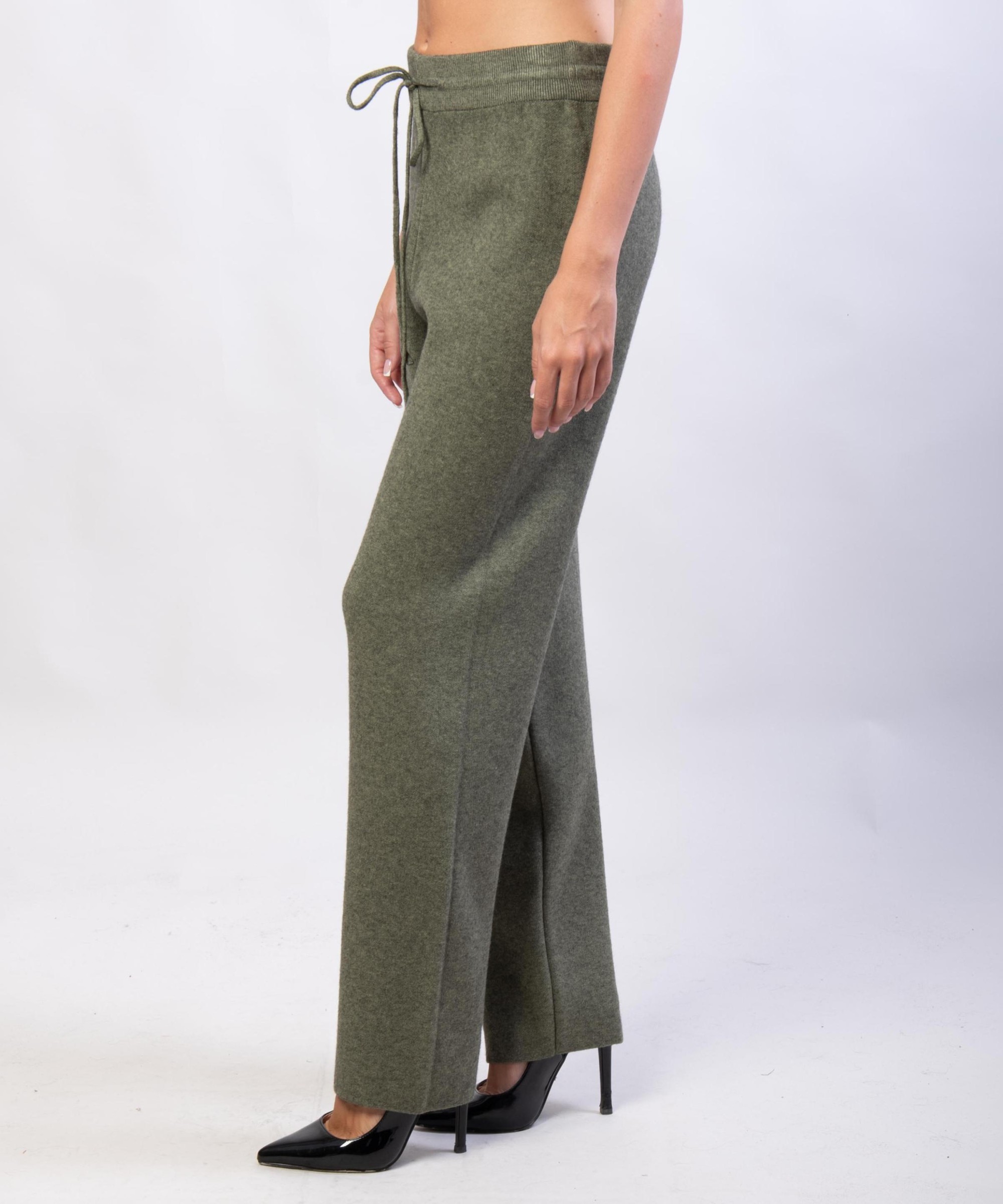 Pantaloni a palazzo in maglia