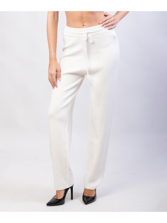 Pantaloni a palazzo in maglia