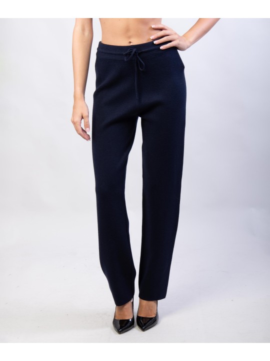 Pantaloni a palazzo in maglia