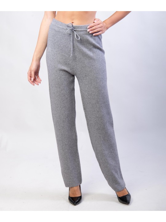 Pantaloni a palazzo in maglia