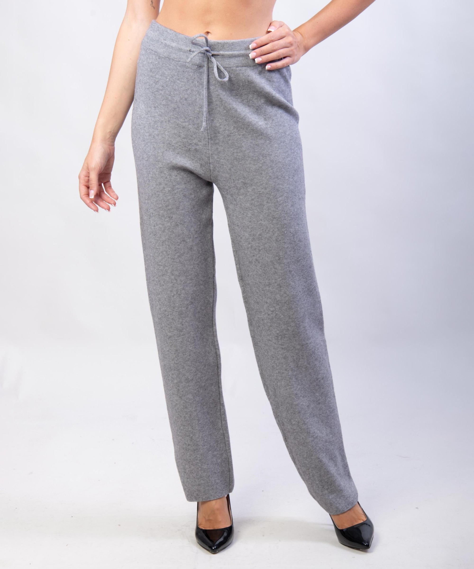 Pantaloni a palazzo in maglia