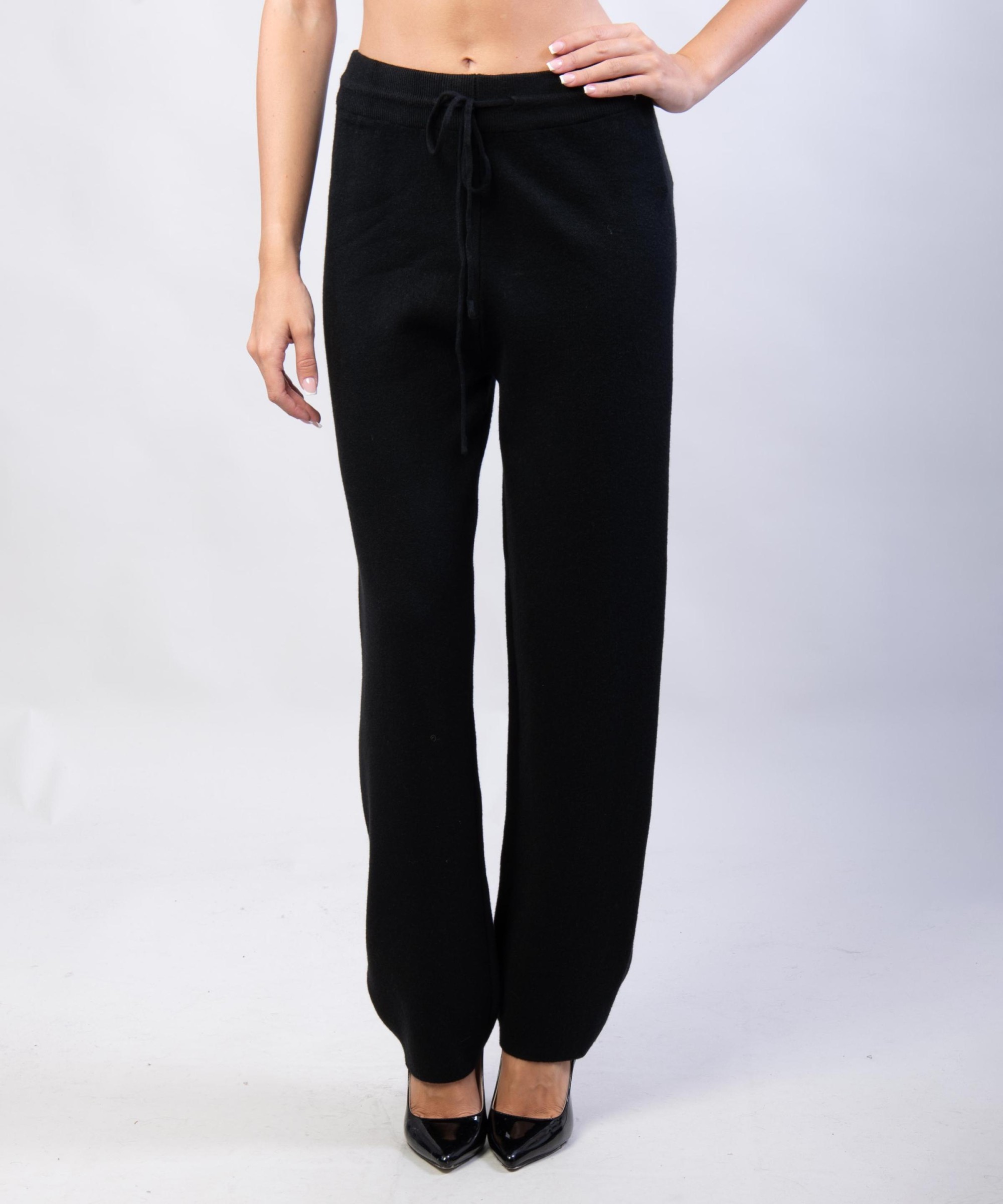 Pantaloni a palazzo in maglia