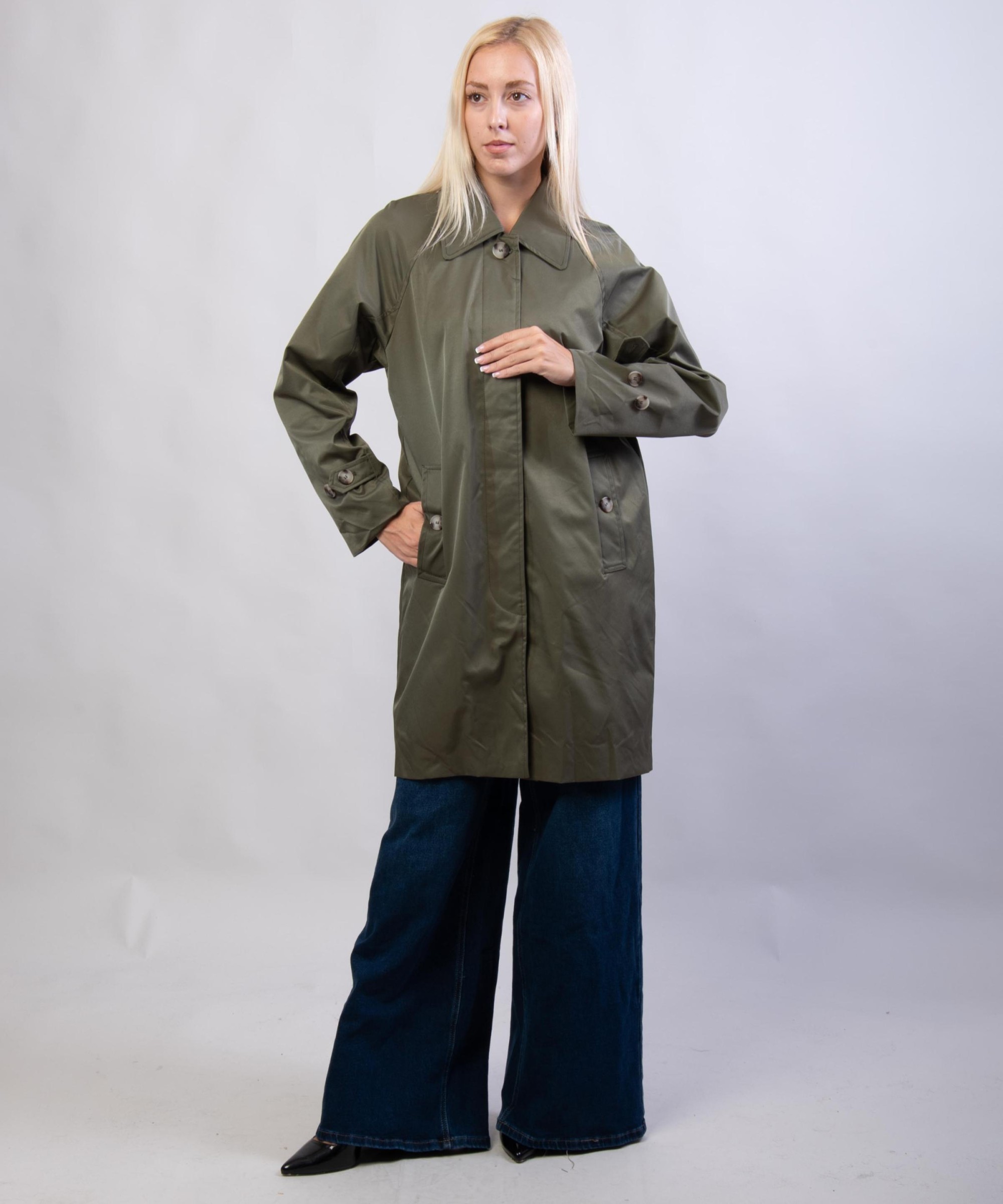 Cappotto Trench Raglan