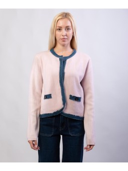 coprispalle doppio tessuto con borso in jeans