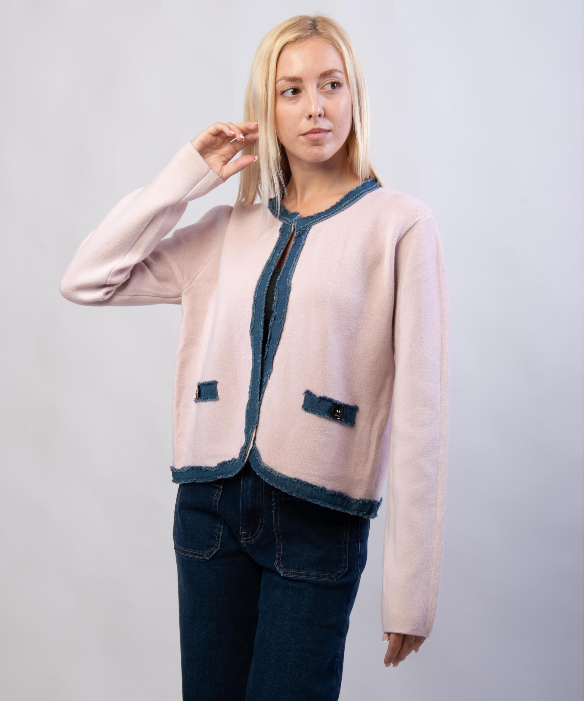 coprispalle doppio tessuto con borso in jeans