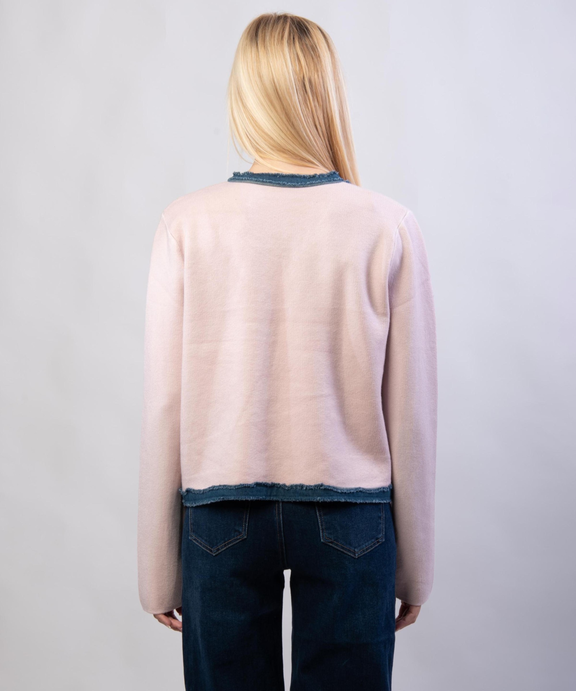 coprispalle doppio tessuto con borso in jeans