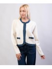 coprispalle doppio tessuto con borso in jeans