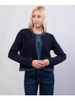coprispalle doppio tessuto con borso in jeans