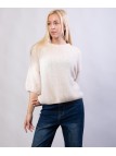 Maglione Misto Mohair con Maniche a 3/4