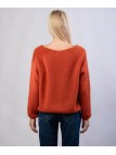Maglione Misto Mohair con Scollo V