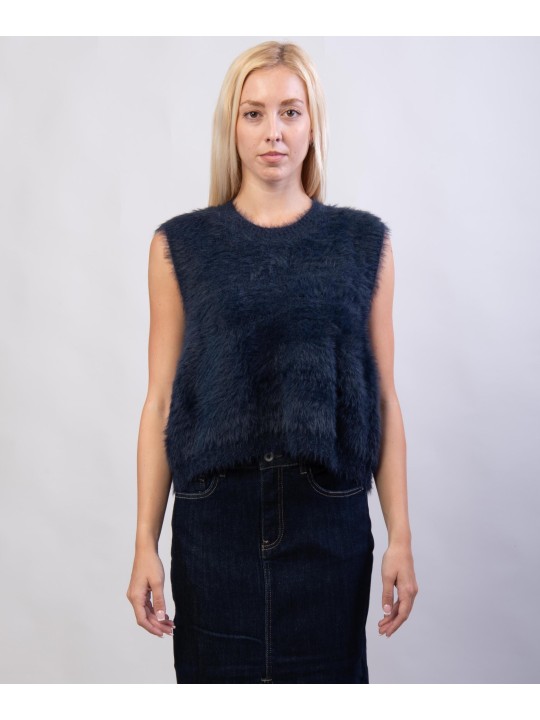 gilet con pelo
