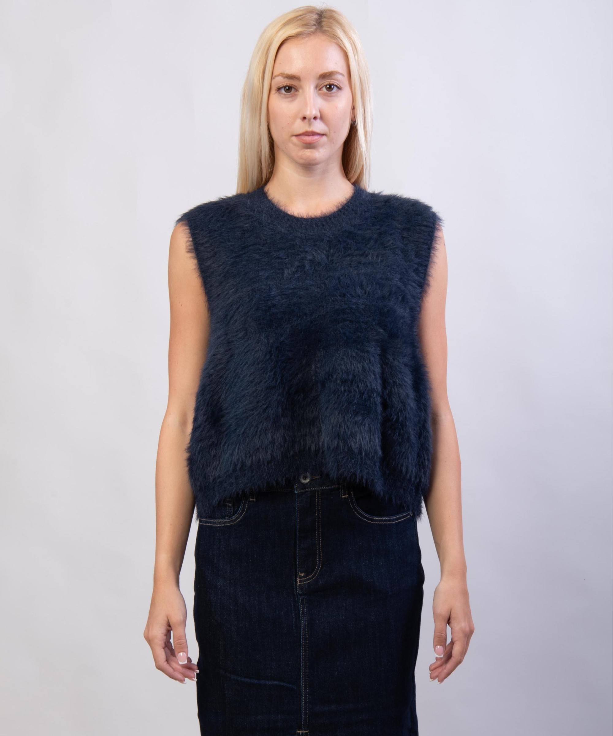 gilet con pelo