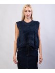 gilet con pelo