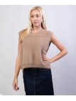 gilet con pelo