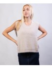 gilet con pelo