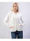 coprispalle con zip e cappuccio