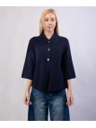 giacca in maglia con bottoni grandi