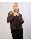 giacca in maglia con bottoni grandi