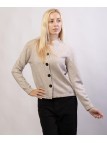 giacca in maglia con bottoni grandi