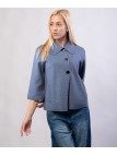 giacca in maglia con bottoni grandi